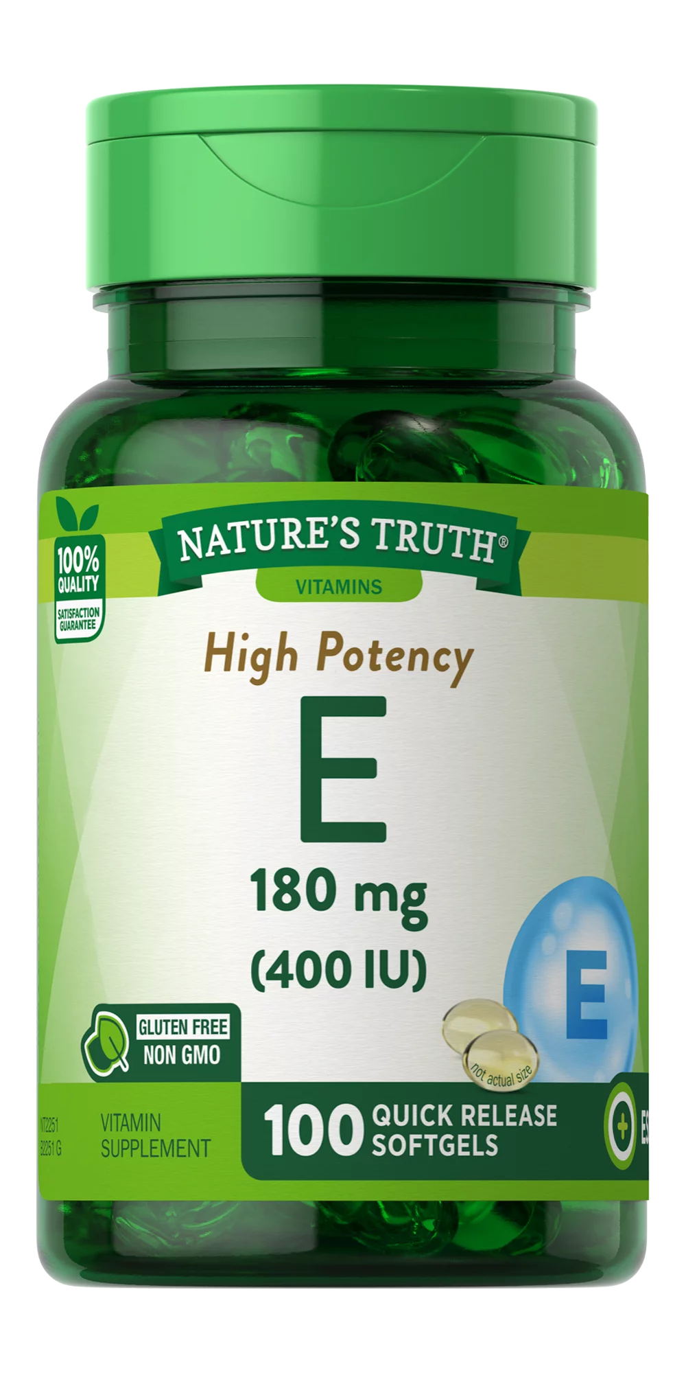 Vitamin E 400 IU Quick Release 100ct 5-Pack O500430