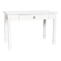 White 1-Drawer Wood Desk D919
