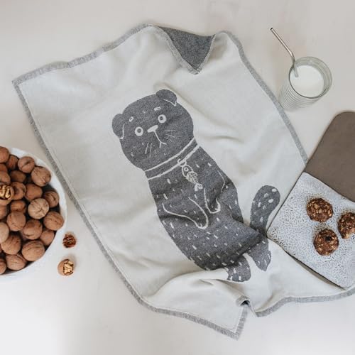Set of 4 100% Cotton Jacquard Kitchen Towels H4620