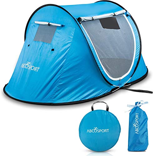 Sky Blue 2 Person Pop Up Tent with Carrying Bag T991395