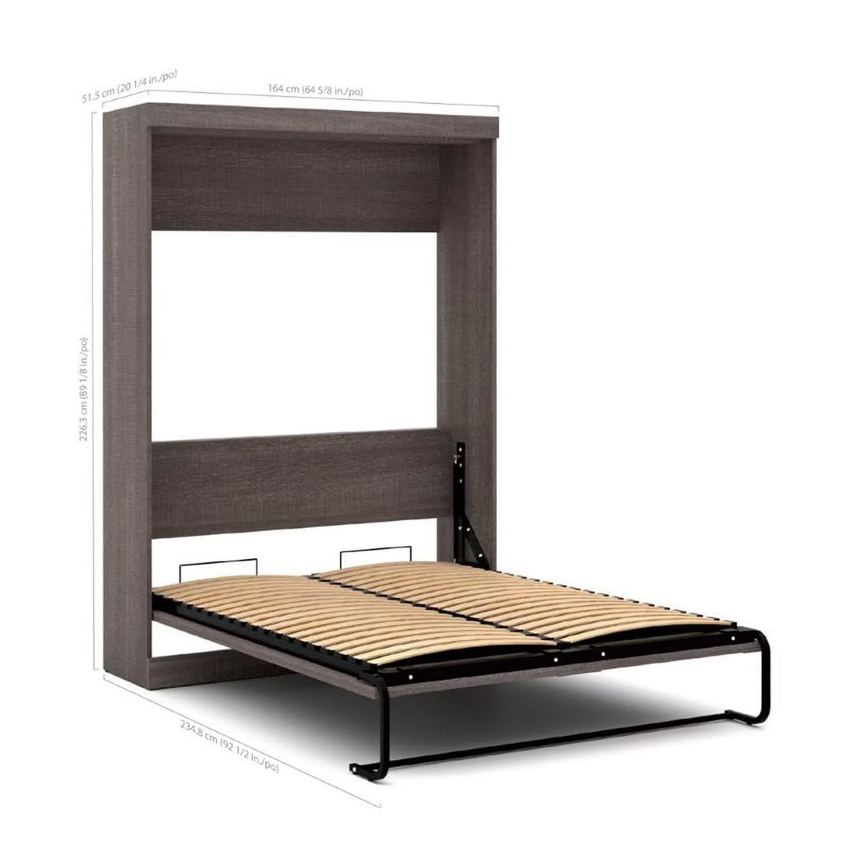 Queen Wall Bed with Storage Z72761
