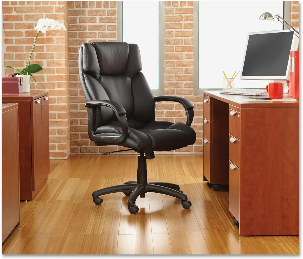 Black Leather High-Back Swivel/Tilt Chair X56294