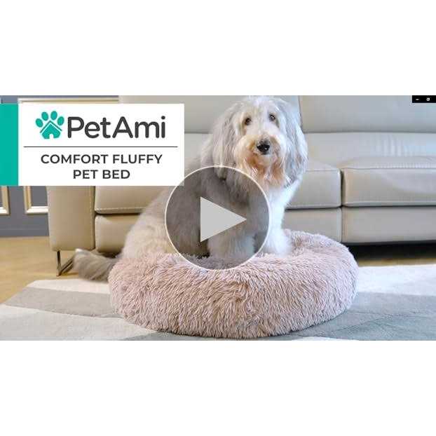 Round Washable Calming Dog Bed F841660