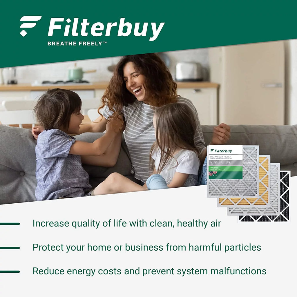 16x25x5 MERV 8 Pleated HVAC Air Filters (2-Pack) A24483