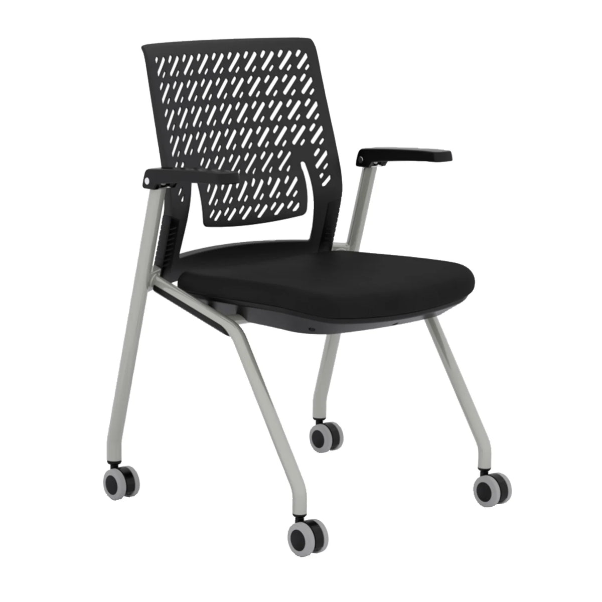 Flex Back Stacking Utility Chair with Arms Y964