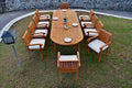 11 Pc Teak Wood Dining Set I9405