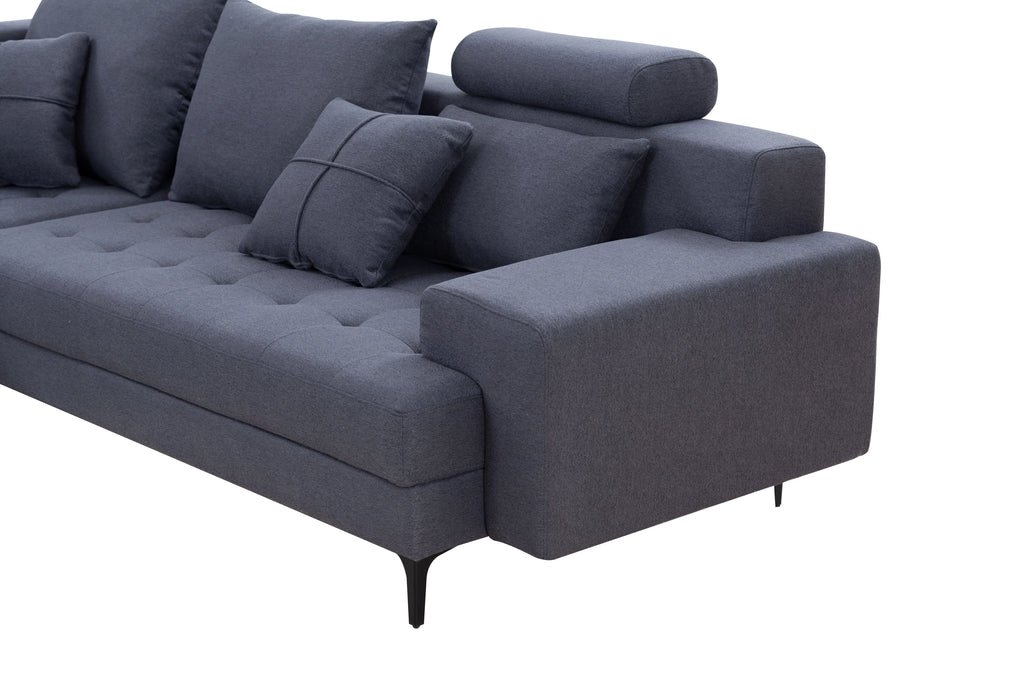 Oversized U Shaped Modular Sectional Sofa with Storage Ottoman L738851