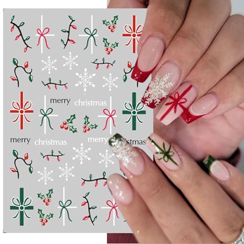 8 Holiday Nail Art Stickers Variety Pack U475201