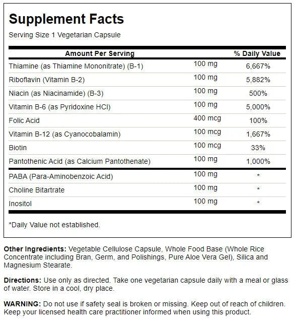 Vitamin B-Complex 100 Veg Caps N62878