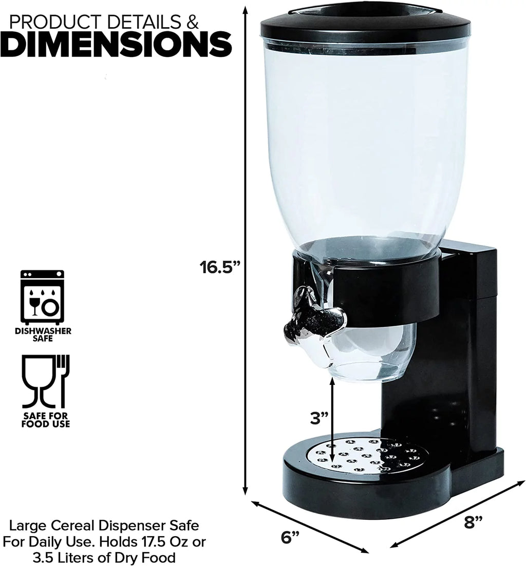Black Cereal Food Dispenser M93312