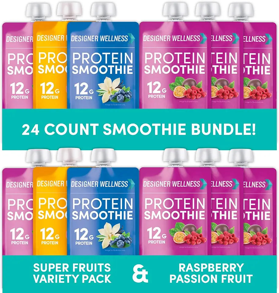 Protein Smoothies Variety Pack & Raspberry Passion Fruit Bundle F210140