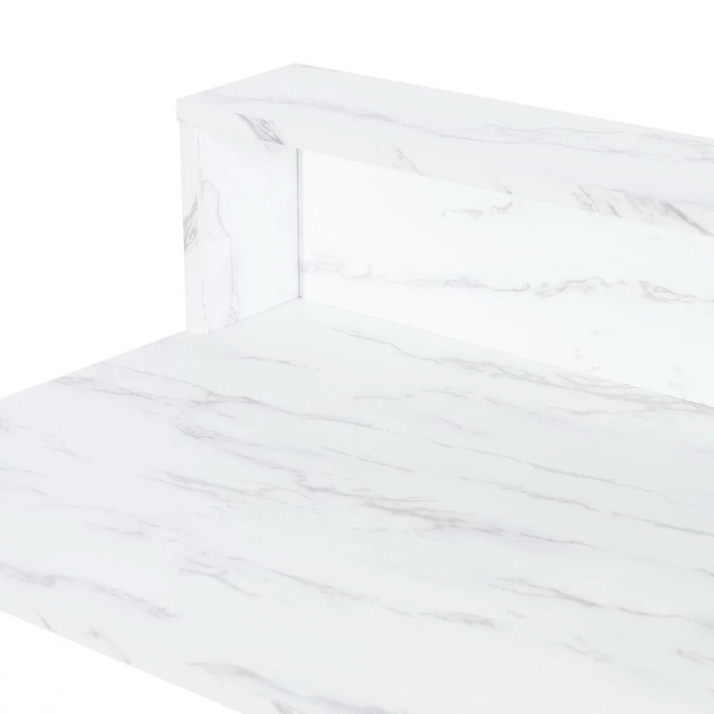41.3 inch White Desk with Storage and Mirror N654656