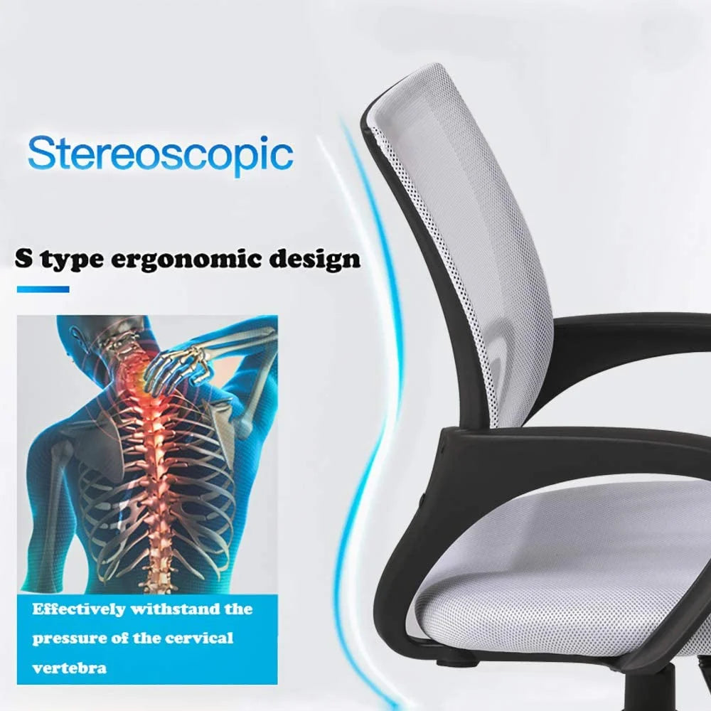 White Mesh Ergonomic Office Chair U52985