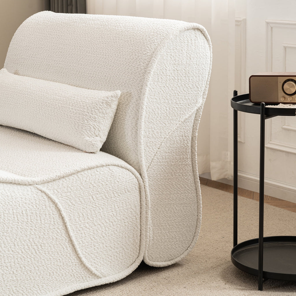 Soft Pellet Velvet Recliner with Waist Pack Padding K819
