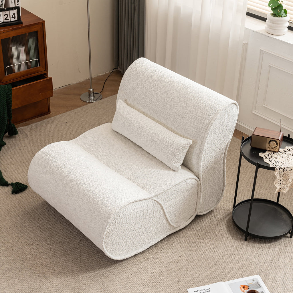 Soft Pellet Velvet Recliner with Waist Pack Padding K819